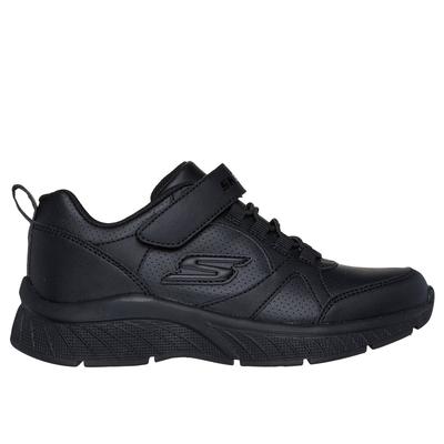 Skechers Girl's Microspec Plus - School Sweets Sneaker | Size 2.0 | Black | Synthetic | Machine Washable
