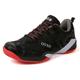 ZHENSI Badminton Shoes Men Tennis Shoes Breathable Outdoor Indoor Court Training Shoes for Squash Pickleball Sports,Black,6 UK