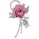 Wrist Corsage Boutonniere Wrist Flower Ladies Cloth Art Pearl Fabric Flower Brooch Pin Women Cardigan Shirt Shawl Coat Lapel Jewelry Accessory(Color:4) (12)