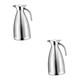 Alipis 2pcs Vacuum Pot Insulated Water Bottle Metal Thermal Glass Water Bottle Water Pourer Jug Hot Thermal Flask Metal Water Kettle Carafe with Lids Tea Big Metal Travel Stainless Steel