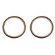 rieder 2 x 27.5 x 2.20 56-584 Bicycle Tyres, Ultralight Non-Slip Steel Wire Tyres, Brown Side 23-50 PSI Bicycle Parts