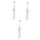 Beavorty 3 Pcs Electrical Toothbrush Vibration Toothbrush Teen Toothbrush Soft Bristle Toothbrush Portable Toothbrush Toothbrushes for Children Toothbrush for Children Water Proof Gift Pink