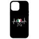 Hülle für iPhone 12 Pro Max Italien Herzschlag EKG Pulse Italienische Flagge Wurzeln I Love Italy