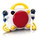 LENCO CD-Player "KCD-011KIDS Tragbarer Kinder Karaoke mit Bluetooth" Abspielgeräte bunt (weiß, rot, gelb) CD-Player