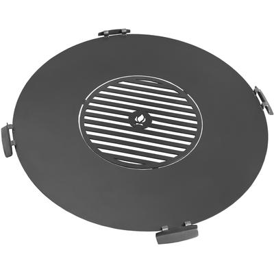 Grillplattenaufsatz COOKKING, schwarz, Ø:78cm, Stahl, Backbleche, mit Grillrost, Ø 78 cm, für Feuerschalen geeignet