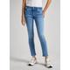Slim-fit-Jeans PEPE JEANS "Jeans SLIM LW" Gr. 30, Länge 30, blau (lt powerfl w) Damen Jeans Röhrenjeans