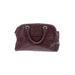 Cole Haan Leather Satchel: Burgundy Tortoise Bags