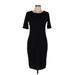 Lularoe Casual Dress - Bodycon: Black Solid Dresses - Women's Size Medium