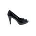 Style&Co Heels: Pumps Stiletto Cocktail Party Black Solid Shoes - Women's Size 8 - Peep Toe