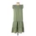 Monteau Casual Dress - DropWaist Mock Sleeveless: Green Dresses - Women's Size Small