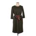 Zara Basic Casual Dress - Wrap: Brown Dresses - Women's Size X-Large