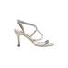 Manolo Blahnik Sandals: Ivory Solid Shoes - Women's Size 39.5 - Open Toe