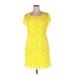 Roz & Ali Casual Dress: Yellow Dresses - Women's Size 16