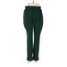 INC International Concepts Dress Pants - High Rise: Green Bottoms - Women's Size 2
