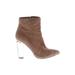 Jessica Simpson Boots: Brown Solid Shoes - Women's Size 8 1/2 - Almond Toe