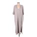 Barefoot Dreams Casual Dress - Sweater Dress: Gray Dresses - Women's Size Small