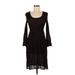 M Missoni Casual Dress - Sweater Dress: Black Dresses - Women's Size 8