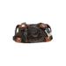 B Makowsky Leather Shoulder Bag: Brown Bags