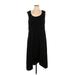 Adrianna Papell Casual Dress - A-Line Scoop Neck Sleeveless: Black Solid Dresses - Women's Size 16 Plus