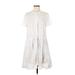 BCBGMAXAZRIA Casual Dress - Popover: White Dresses - Women's Size Medium