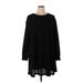 Shein Casual Dress - Mini High Neck Long sleeves: Black Print Dresses - Women's Size 2X