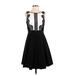 White House Black Market Cocktail Dress - A-Line: Black Dresses - Women's Size 4