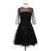 JS Boutique Cocktail Dress - Party: Black Dresses - Women's Size 6