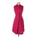 Roz & Ali Casual Dress - Shirtdress: Pink Dresses - Women's Size 2 Petite