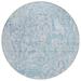 Blue/Gray 96 x 96 x 0.19 in Area Rug - Langley Street® Malchow Abstract Machine Woven Indoor/Outdoor Area Rug in | 96 H x 96 W x 0.19 D in | Wayfair