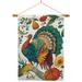 Breeze Decor Suzani Turkey 2-Sided Polyester 40 x 28 in. Flag Set in Brown/Gray/Green | 40 H x 28 W x 1 D in | Wayfair