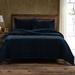 Rosdorf Park Annita Solid Faux Silk Velvet Romantic Western 1 Piece Quilt Velvet in Blue | Twin Quilt | Wayfair CCDC939D80804DFEBAD817DF8127D788