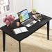 George Oliver Caidence Solid Wood Desk Wood in Black | 29.53 H x 47.24 W x 21.7 D in | Wayfair 09AB4738A75A4D44832A1F2D5E4073B1