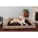 FurHaven Southwest Kilim Orthopedic Sofa Dog Bed Memory Foam/Metal in Brown | 9.5 H x 53 W x 40 D in | Wayfair 65636261