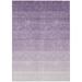 Gray 46 x 30 x 0.19 in Area Rug - Hokku Designs Makayia Ombre Machine Woven Indoor/Outdoor Area Rug in Purple | 46 H x 30 W x 0.19 D in | Wayfair