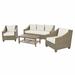 Red Barrel Studio® Maheen 5 - Person Outdoor Seating Group w/ Cushions in Gray/Brown | 35.8 H x 77.9 W x 35.8 D in | Wayfair