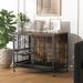 Tucker Murphy Pet™ Dog crate furniture w/ Multi-Purpose Rremovable Ttray in Black/Brown | 31.5 H x 37.8 W x 23.62 D in | Wayfair