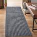 Gray 6' x 46' Area Rug - Ebern Designs Runner Rug Hallway Non Slip Rubber Back Custom Size As Carpet Doormat Throw Rug Grey Striped | Wayfair