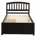 Red Barrel Studio® Platform Storage Bed Frame w/ Two Drawers Wood in Brown | 37.5 H x 41.7 W x 79.5 D in | Wayfair 2EB728AE7C43420C83236B9FB1038E87