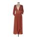 Ramy Brook Cocktail Dress - Wrap: Brown Dresses - Women's Size 6