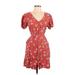 Universal Thread Casual Dress - Wrap: Red Dresses - Women's Size Small