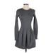 Wilfred Casual Dress - DropWaist: Gray Marled Dresses - Women's Size 4