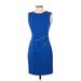 Calvin Klein Casual Dress - Sheath: Blue Dresses - Women's Size 2