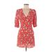 RIXO for Target Casual Dress - Mini: Red Floral Dresses - Women's Size 6