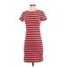 Old Navy Casual Dress: Red Stripes Dresses - Women's Size X-Small