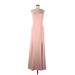 Watters & Watters Cocktail Dress - Formal One Shoulder Sleeveless: Pink Solid Dresses - New - Women's Size 6