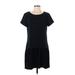 Waverly Grey Casual Dress - DropWaist: Black Dresses - Women's Size Small