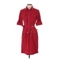 Sharagano Trenchcoat: Burgundy Jackets & Outerwear - Women's Size 4