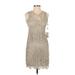 Calvin Klein Cocktail Dress: Gray Dresses - New - Women's Size 2 Petite