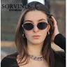 Sorvino Retro ovale Sonnenbrille für Frauen Männer trend ige Vintage 90er Jahre Sonnenbrille