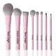 Rosa Make-up Pinsel Set Private Label Großhandel Bulk kosmetische synthetische Haare vegane Pinsel